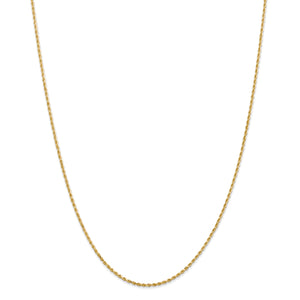 14k 1.50mm D/C Rope with Lobster Clasp Chain