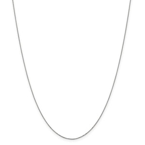 14k Carded WG .5mm Box Chain (CARDED)