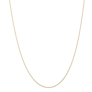 14k .5 mm Cable Rope Chain (CARDED)