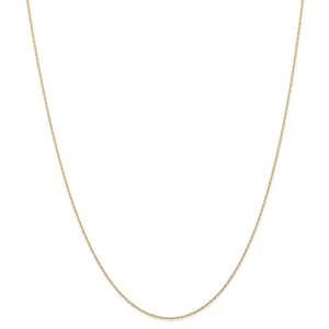 14k .6 mm Carded Cable Rope Chain