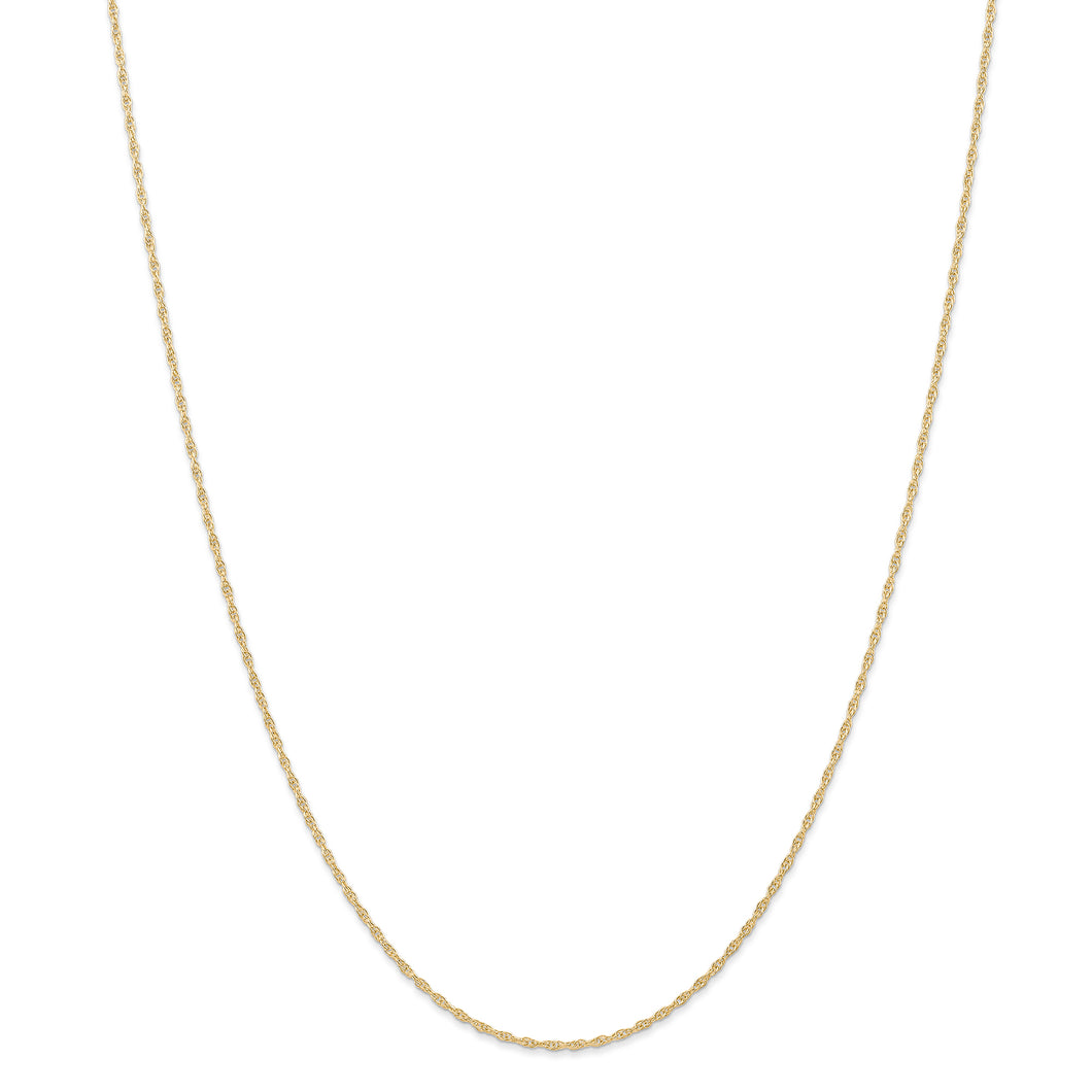 14K 1.15mmCarded Cable Rope Chain