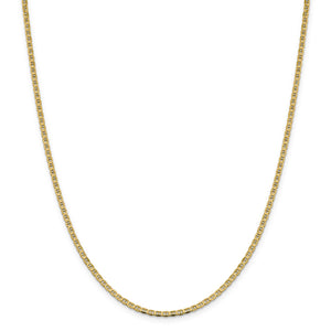14k 2.4mm Concave Anchor Chain