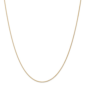 14k 1mm Solid Polished Spiga Pendant Chain