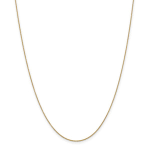 14k .9mm Cable Chain