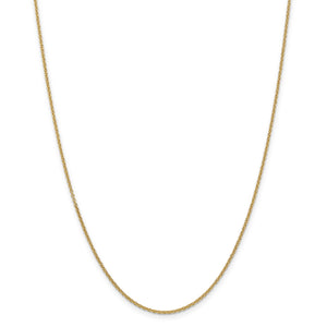 14k 1.6mm Cable Chain