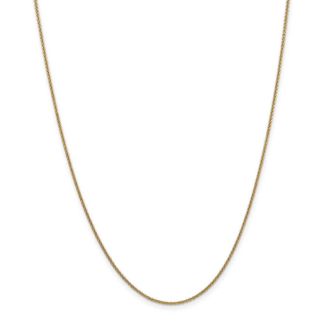 14k 1.4mm Cable Chain
