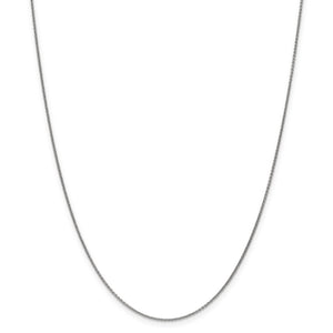 14k WG 1mm Cable Chain