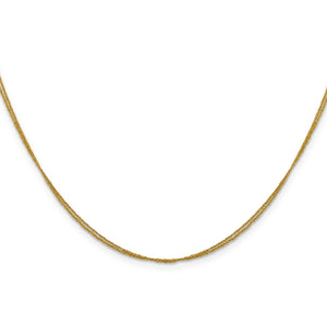 14k .75 mm Double Strand Ropa Chain