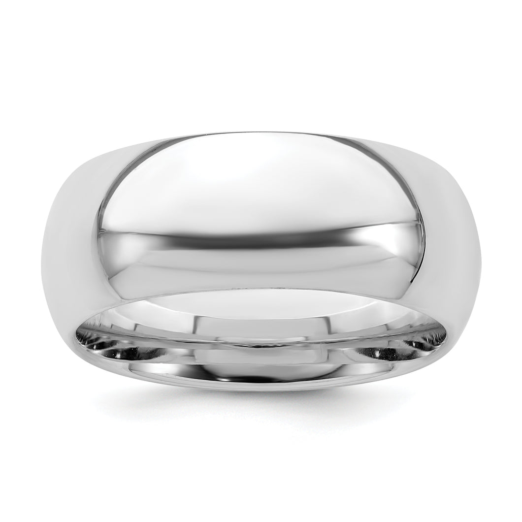 Sterling Silver 8mm Comfort Fit Band
