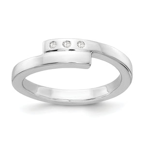 SS White Ice .03ct. Diamond Ring
