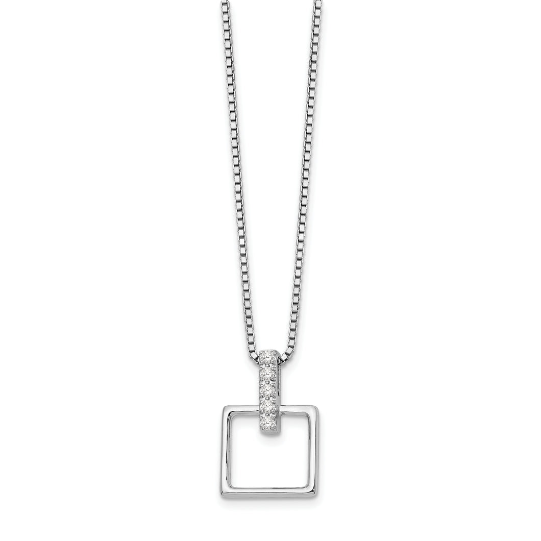 SS White Ice .05ct. Diamond Necklace