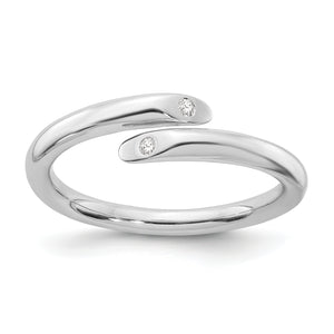 SS White Ice .02ct. Diamond Ring