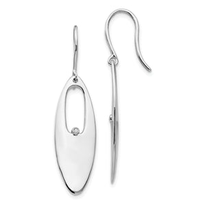 SS White Ice .01ct. Diamond Earrings