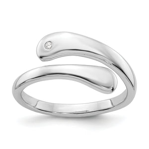 SS White Ice .01ct. Diamond Ring