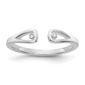 SS White Ice .01ct. Diamond Ring