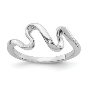 SS White Ice .01ct. Diamond Ring