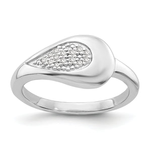 SS White Ice .07ct. Diamond Ring