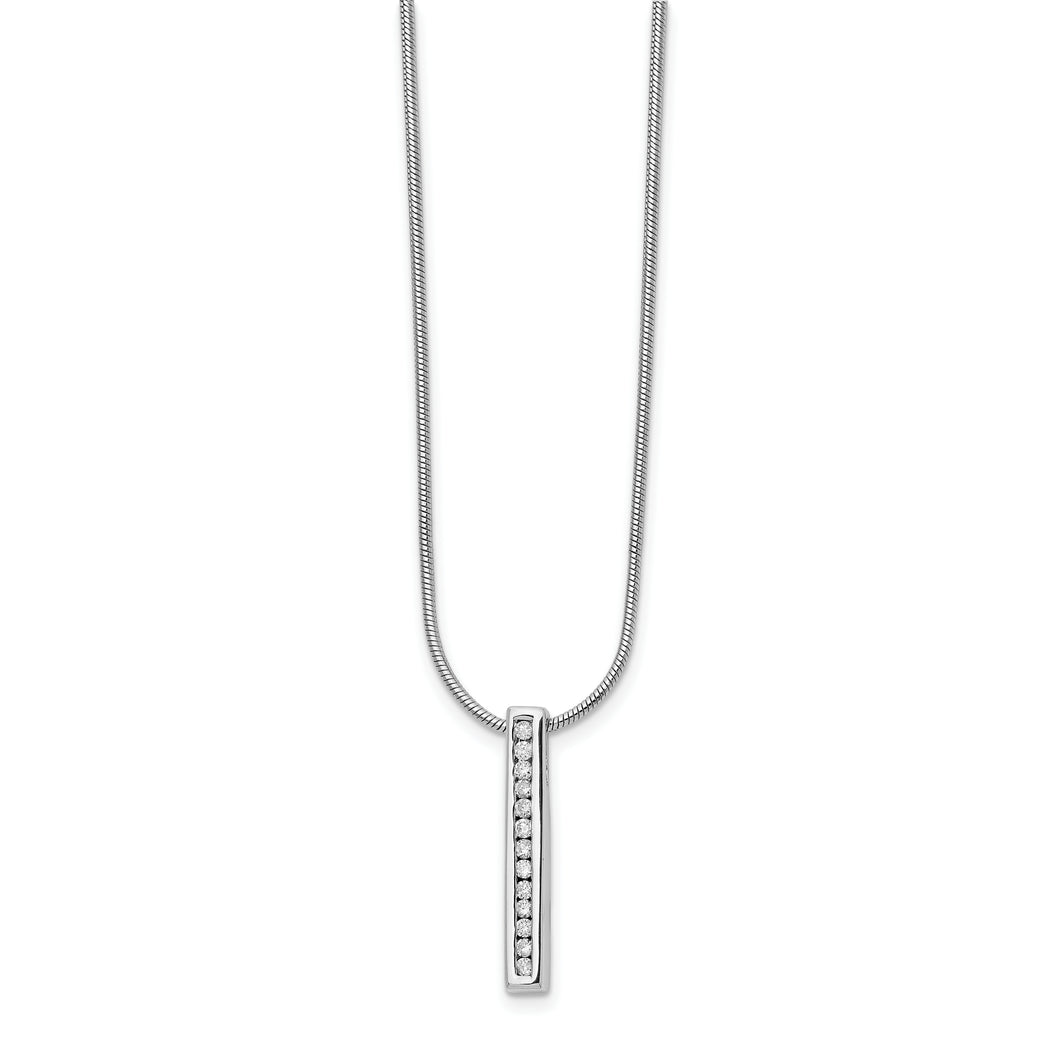SS White Ice .13ct Diamond Necklace