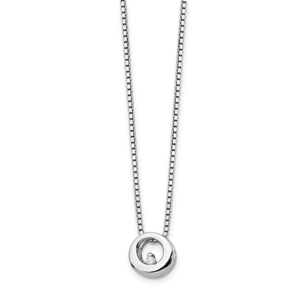 SS White Ice .02ct Diamond Necklace