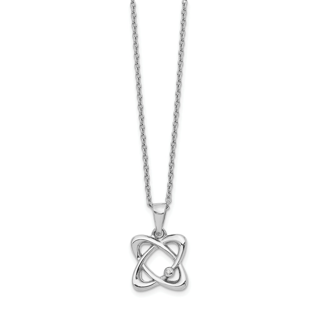 SS White Ice Oval Diamond Necklace