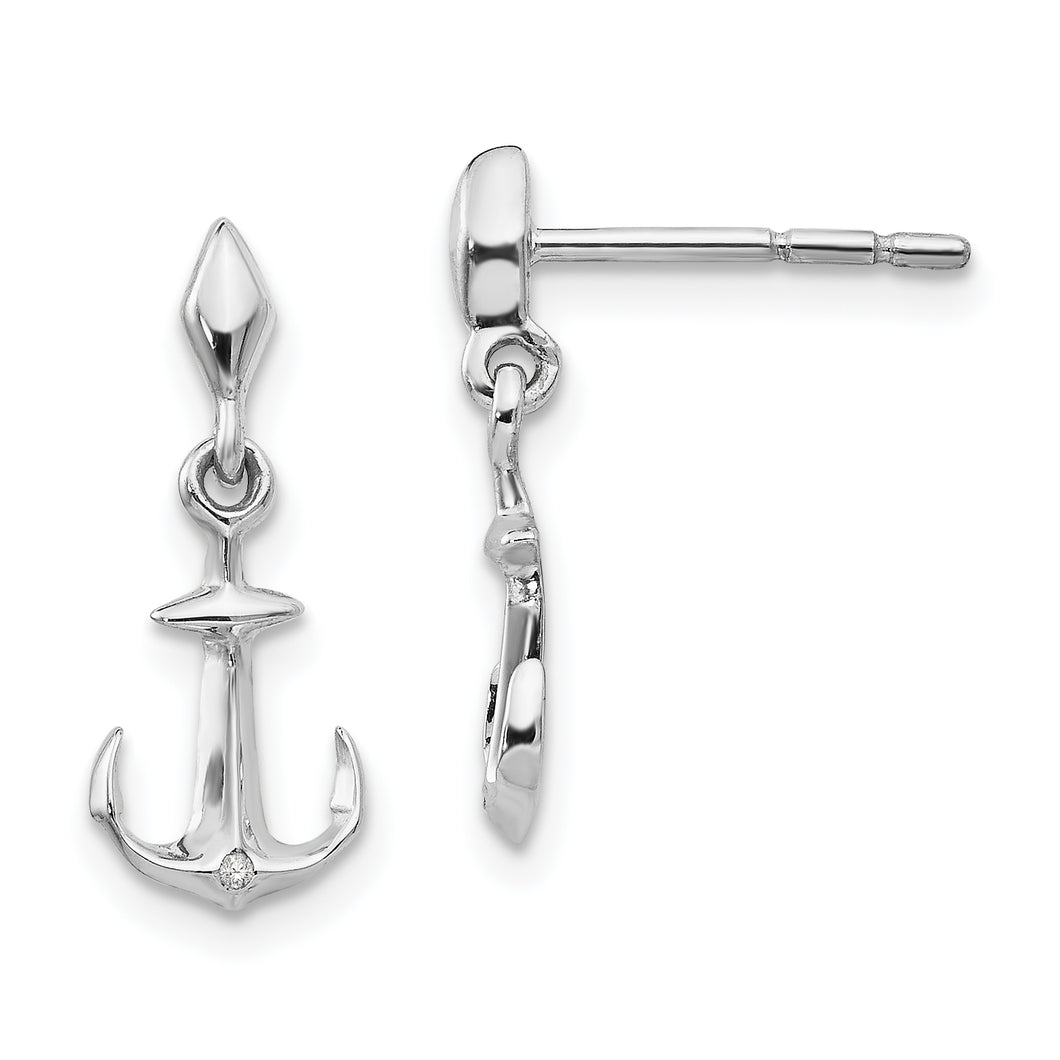 SS White Ice 1/2 pt Diamond Post Earrings
