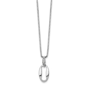 SS White Ice .02ct Diamond Necklace