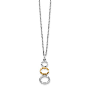SS White Ice Gold-Tone 1/2 pt Diamond Necklace