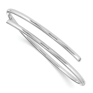 SS White Ice .05ct Diamond Bangle