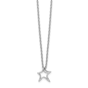 SS White Ice Diamond Star Necklace