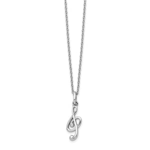 SS White Ice Diamond Musical Necklace