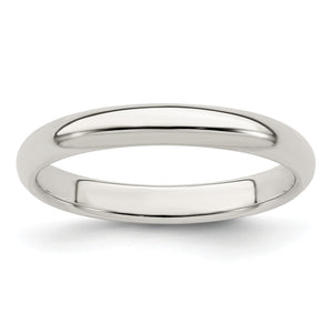 Sterling Silver 3mm Half-Round Band