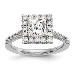 14kw True Origin Lab Grown Diamond VS/SI, D E F, S/M Princess Halo Eng. Ri
