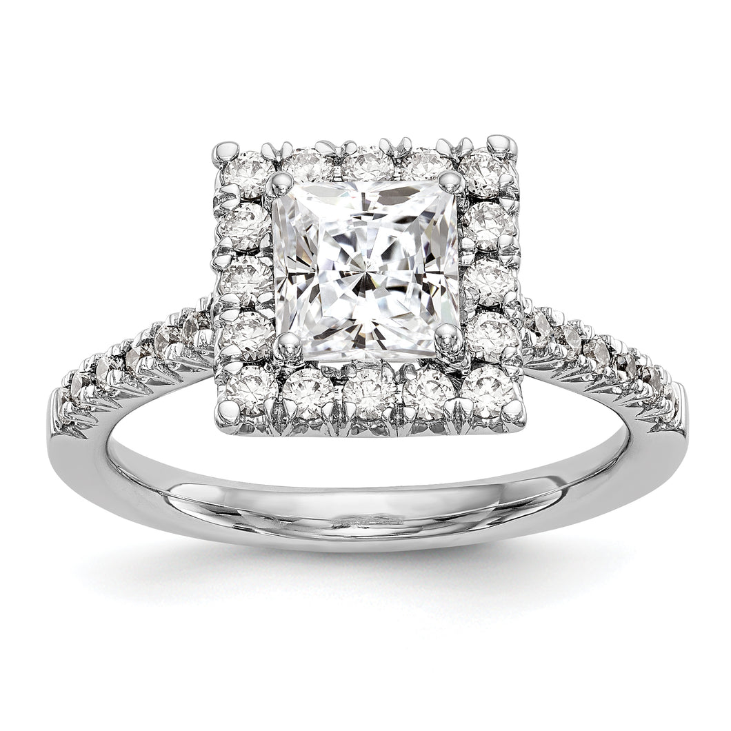 14kw True Origin Lab Grown Diamond VS/SI, D E F, S/M Princess Halo Eng. Ri