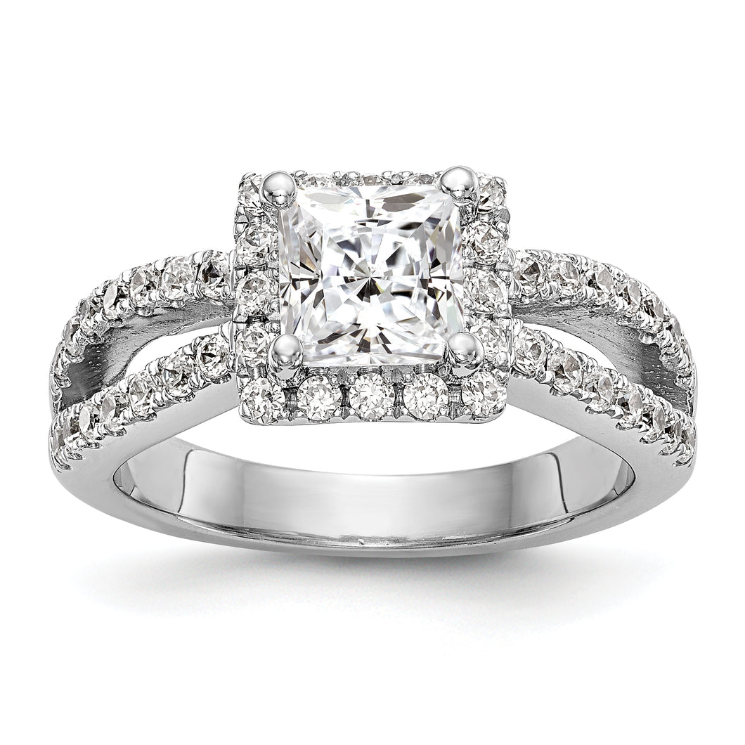 14kw True Origin Lab Grown Diamond VS/SI, D E F, S/M Princess Halo Eng. Ri