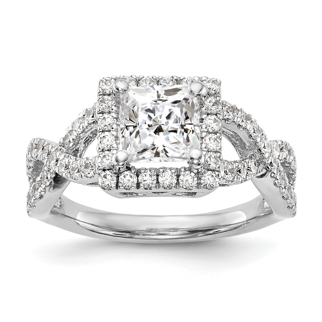14kw True Origin Lab Grown Diamond VS/SI, D E F, S/M Princess Halo Eng. Ri