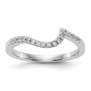 14kw True Origin Lab Grown Diamond VS/SI, D E F, Contoured Wedding Band