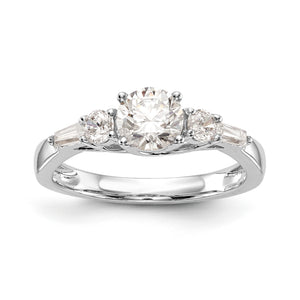 14K White Gold Diamond Semi-Mount Engagement Ring