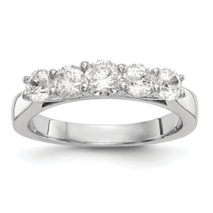 14kw True Origin Lab Grown Diamond VS/SI, D E F, 5-Stone Band