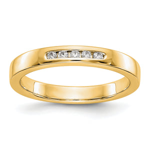 14ky True Origin Lab Grown Diamond VS/SI, D E F, 5-Stone Channel Band