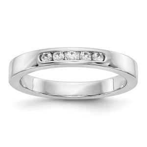 14kw True Origin Lab Grown Diamond VS/SI, D E F, 5-Stone Channel Band