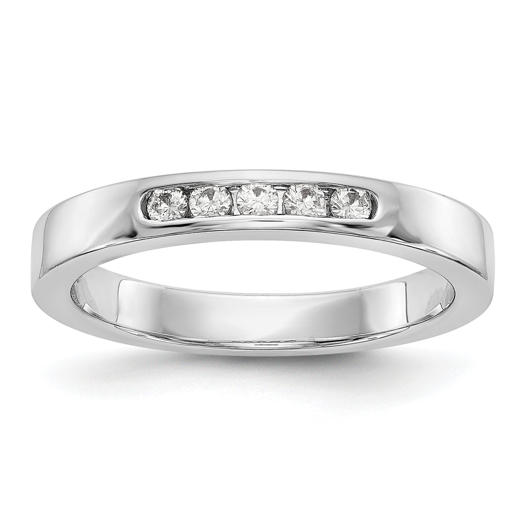 14kw True Origin Lab Grown Diamond VS/SI, D E F, 5-Stone Channel Band