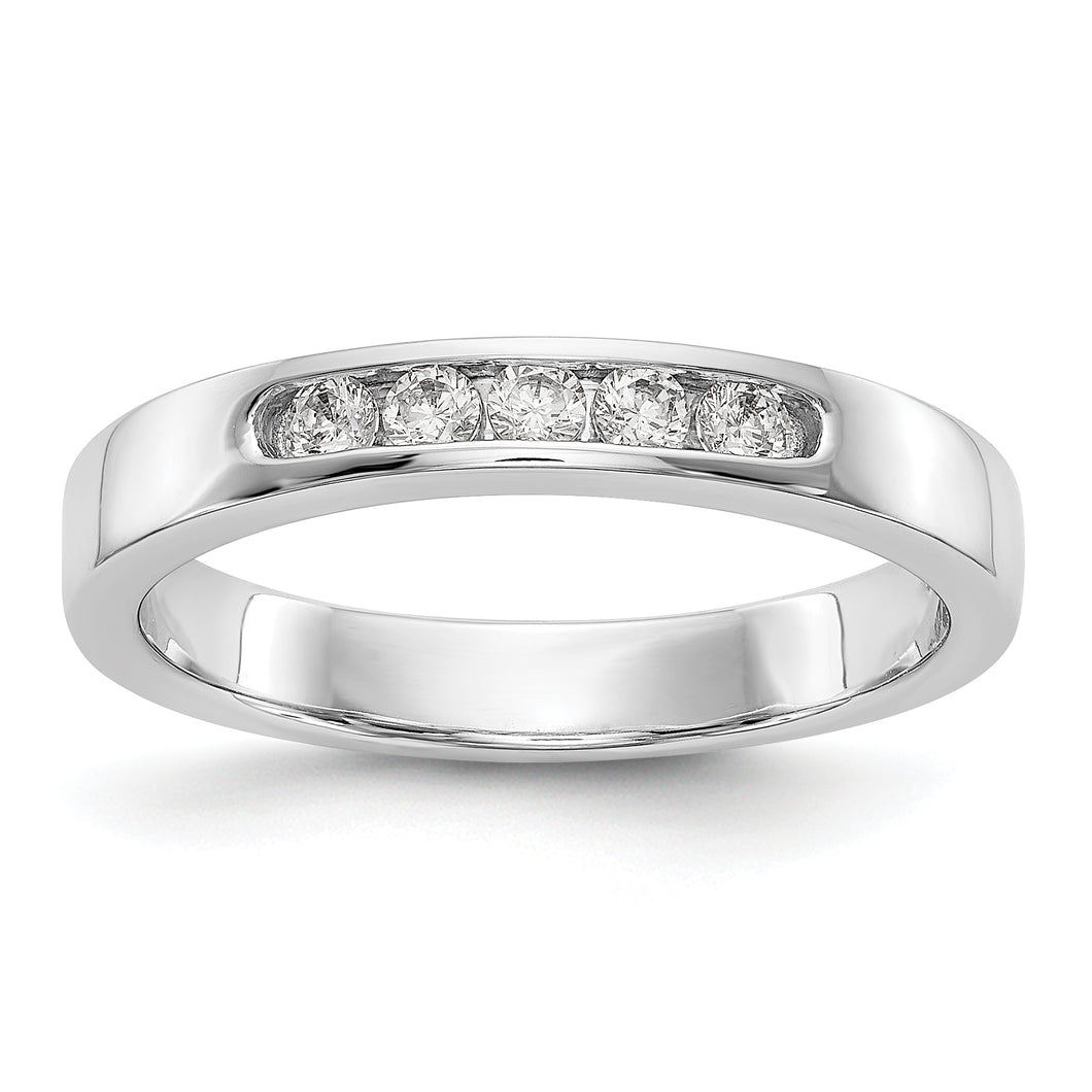 14kw True Origin Lab Grown Diamond VS/SI, D E F, 5-Stone Channel Band