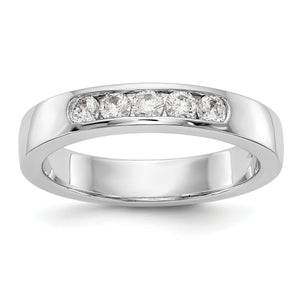 14kw True Origin Lab Grown Diamond VS/SI, D E F, 5-Stone Channel Band