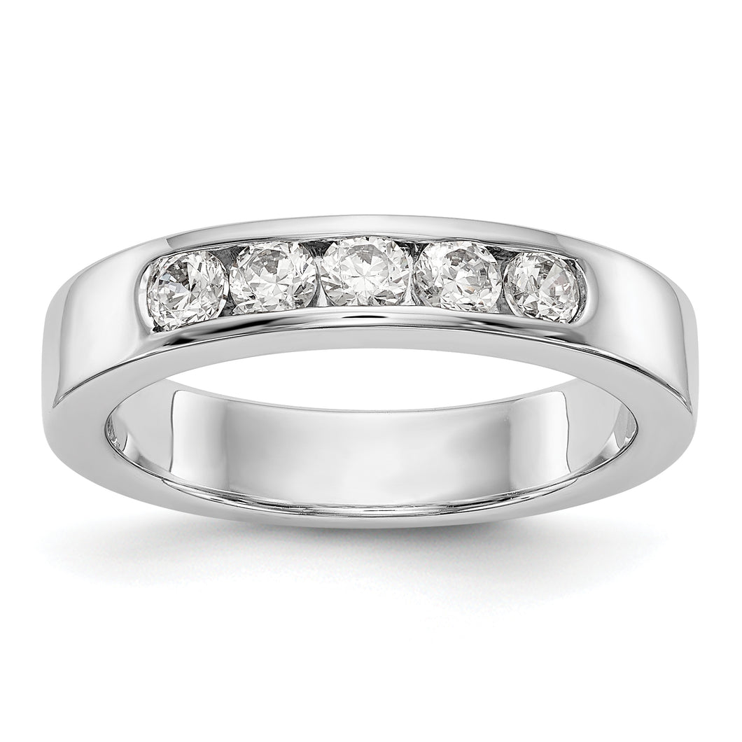14kw True Origin Lab Grown Diamond VS/SI, D E F, 5-Stone Channel Band