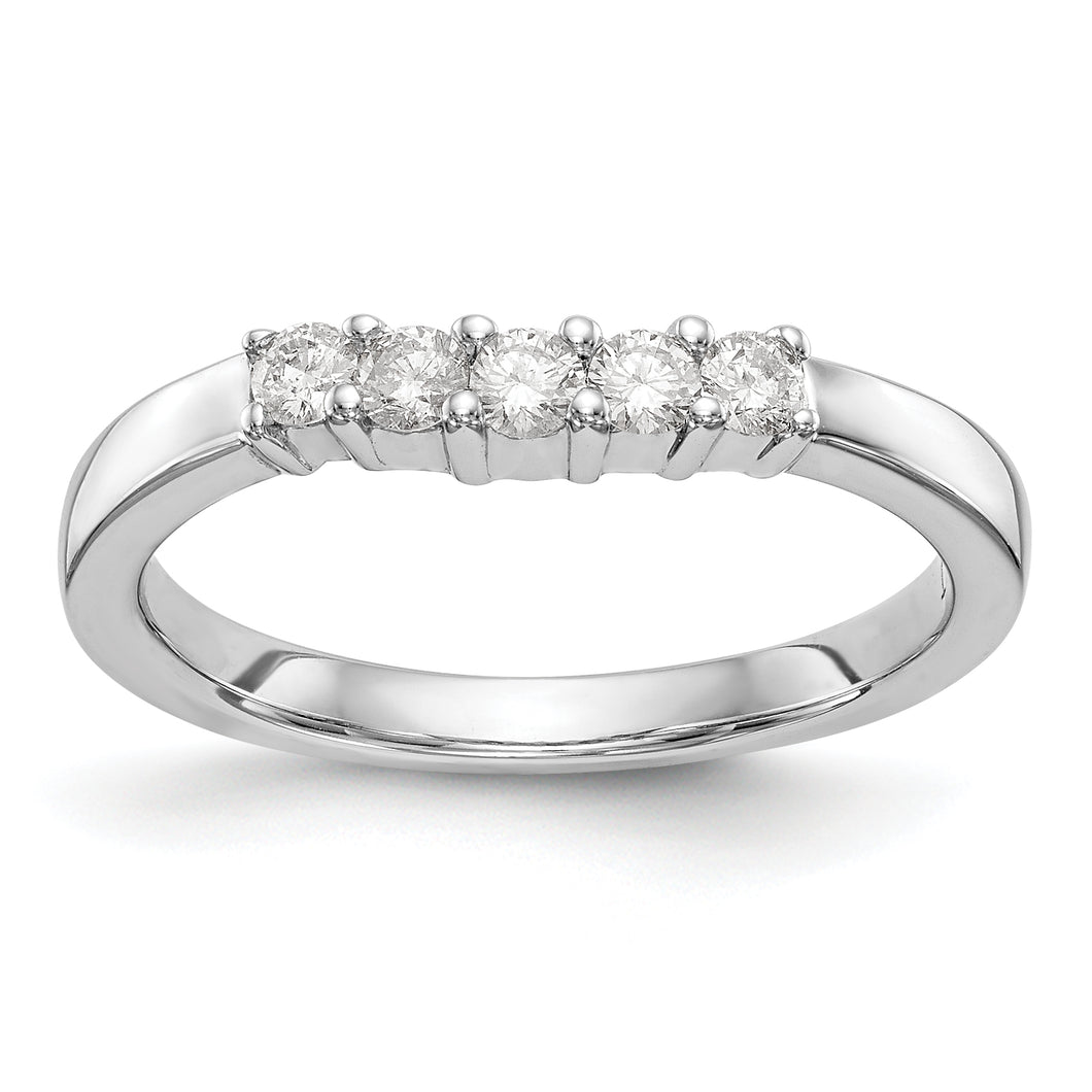 14kw True Origin Lab Grown Diamond VS/SI, D E F, 5-Stone Band