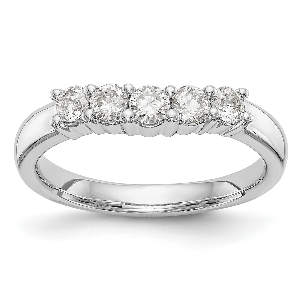 14kw True Origin Lab Grown Diamond VS/SI, D E F, 5-Stone Band