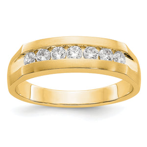 14ky True Origin Lab Grown Diamond VS/SI, D E F, Men's Band