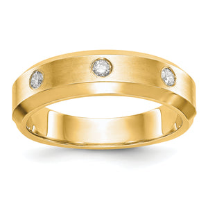 14ky True Origin Lab Grown Diamond VS/SI, D E F, Men's Band