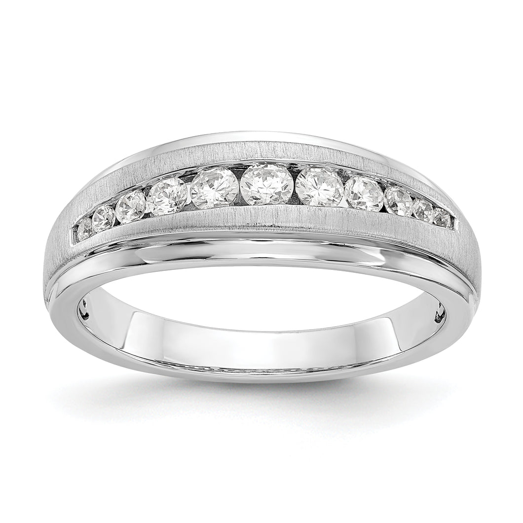 14kw True Origin Lab Grown Diamond VS/SI, D E F, Brushed/Polished Men's Ba