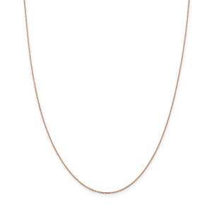 14k Rose Gold 1.0mm D/C Cable Chain